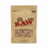 Pre Rolled Raw Tips (200 Pieces) - Unrefined: A generous set of 200 unbleached, pre-rolled tips by RAW, ensuring a convenient and eco-friendly smoking experience.