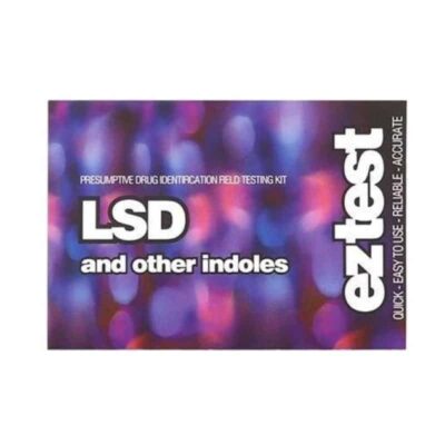 Photo of an LSD Test Kit by EZ Test, a tool used to detect and assess the presence and purity of LSD.