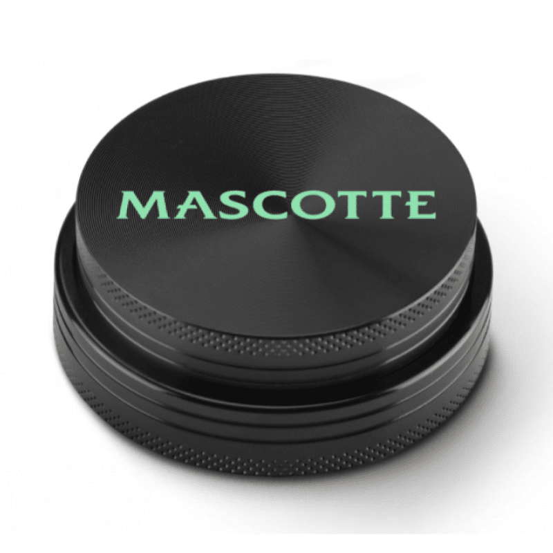 An image of the 'Mascotte Grinder Expert Aluminium' in 63mm size, a high-quality aluminum herb grinder used for breaking down dry herbs into a finer consistency.
