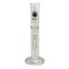 Black Leaf Glass Bong is a Small, compact and stylish bong for smoking, crafted with precision and featuring a sleek design.