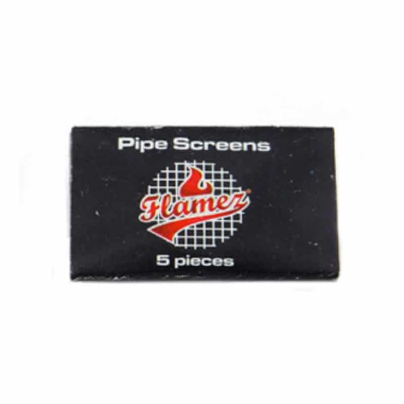 Photo of Flamez steel screens, essential accessories for smoking devices to prevent debris from entering the pipe or bong.