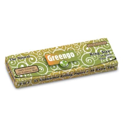 An image of 'Greengo Papers (King Size Regular),' a type of rolling paper suitable for regular-sized joints, known for its eco-friendly composition.