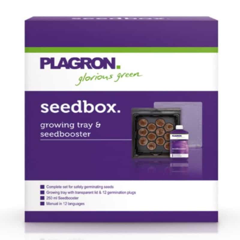 A visual representation of the Plagron Seedbox, an essential tool for seed germination and plant cultivation, emphasizing the product design and functionality.