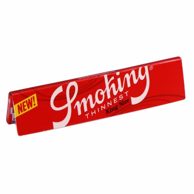 Image of Smoking Red King Size rolling papers, offering a classic choice for rolling cigarettes or other smoking materials.