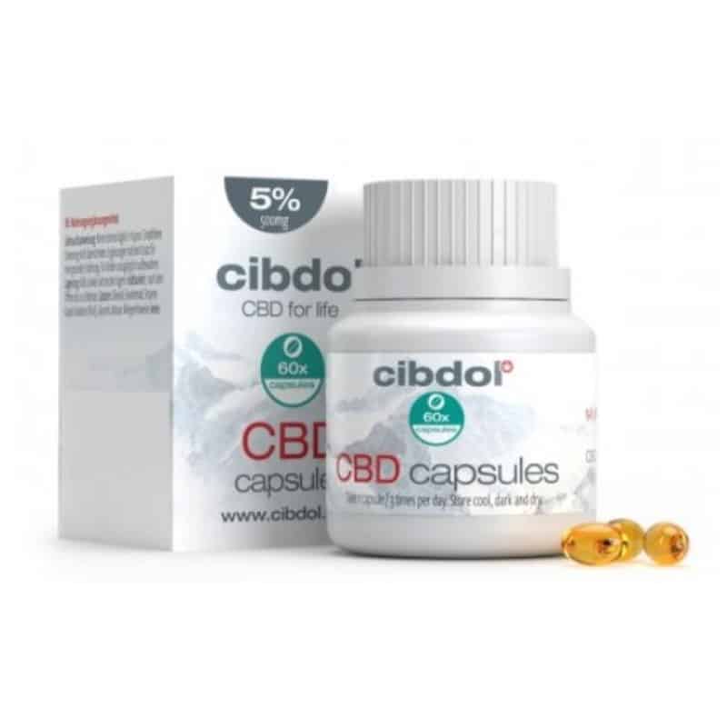 Cibdol CBD Softgel Capsules 5%, a gentle and convenient introduction to premium CBD supplementation. Experience the natural therapeutic benefits of CBD with these easy-to-swallow softgel capsules, carefully formulated for a mild and effective wellness experience.