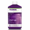 An image of the Plagron Start Up, a plant nutrient product, highlighting the product packaging and its role in kickstarting healthy plant growth.