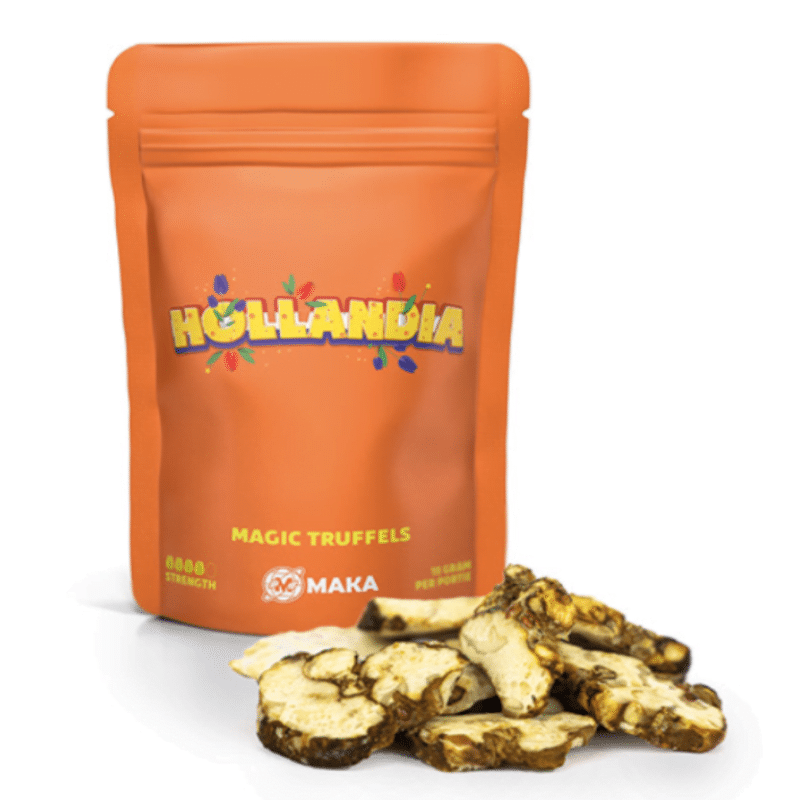 An image featuring 'Hollandia Truffles,' a renowned type of magic truffle known for its unique properties and potential psychedelic effects.