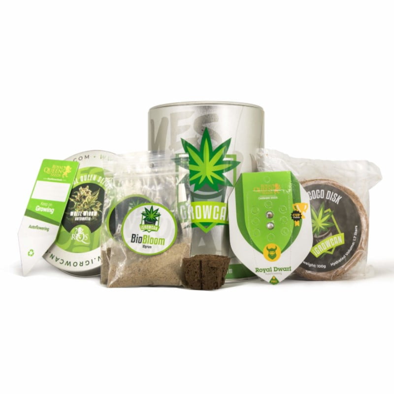 An image of the 'iGrowcan Growing Kit (Autoflowering),' a complete kit for cultivating autoflowering plants, designed for convenient and efficient growth.