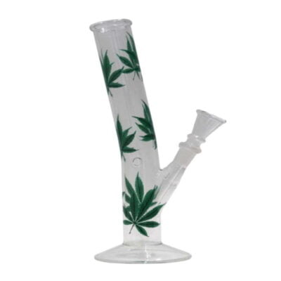 An image of a 26cm Multi Leaf Bong for cannabis consumption, highlighting its design and features as a smoking device.