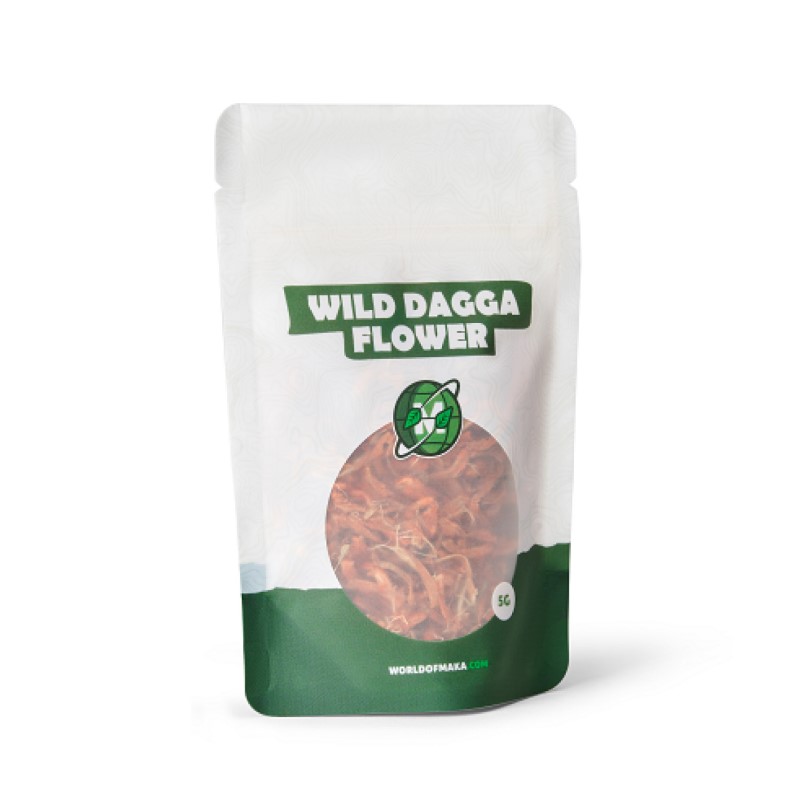 An image featuring 'Wild Dagga,' a flowering plant known for its traditional and potential medicinal uses, often associated with relaxation and mood enhancement.