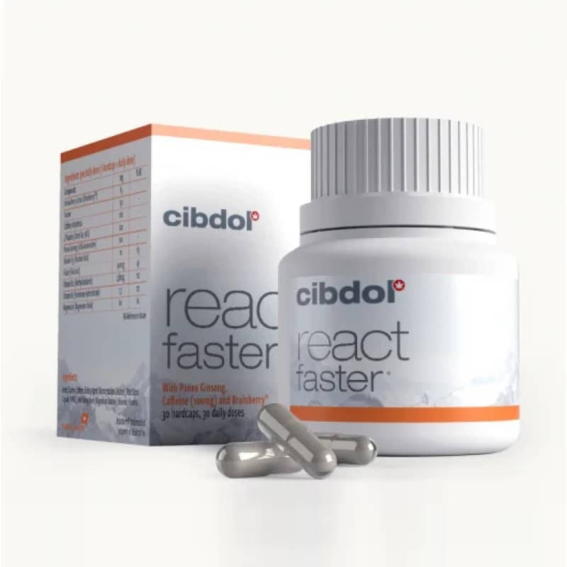 Unleash quick response with Cibdol's React Faster—an agility enhancer for the sharper, faster you.
