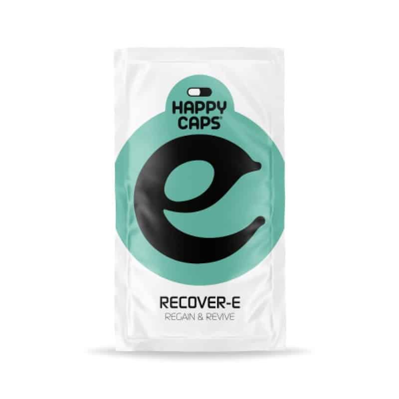 An image featuring 'Recover-E from Happy Caps,' a product often associated with potential recovery and rejuvenation effects.