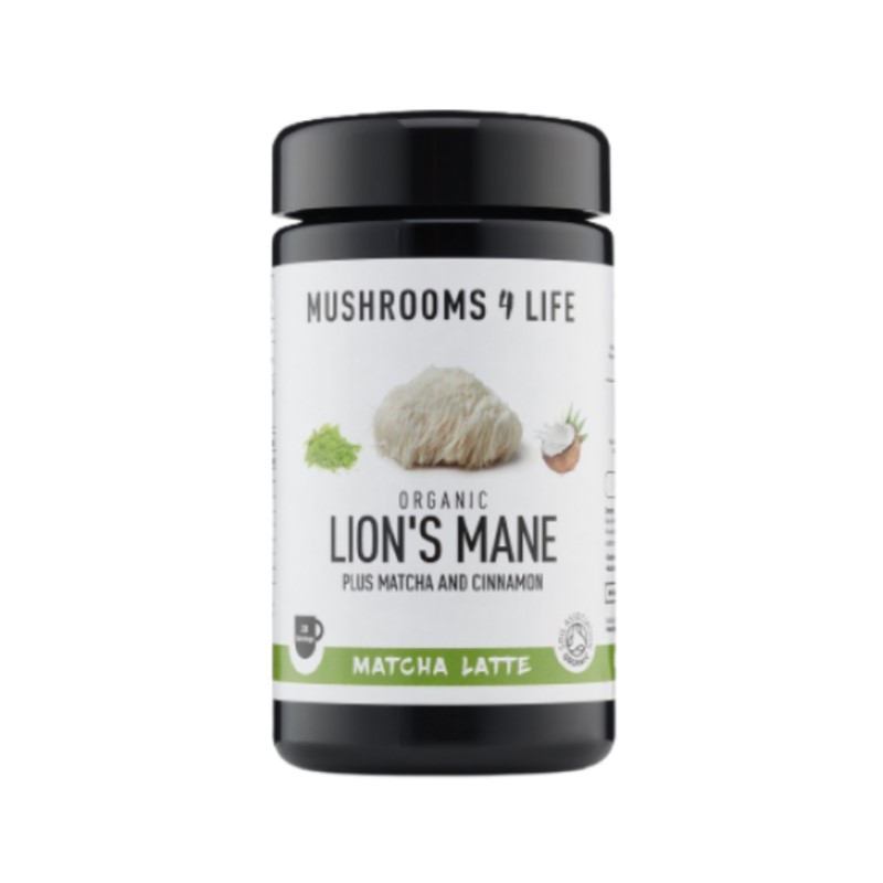 Lion's Mane Matcha Latte from Mushrooms4Life with a content of 110 grams.